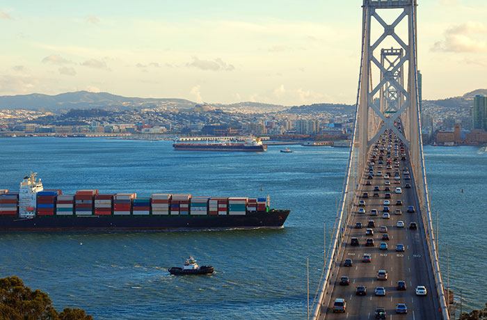 California Clean Air Grants services for ocean freight logistics and container shipping